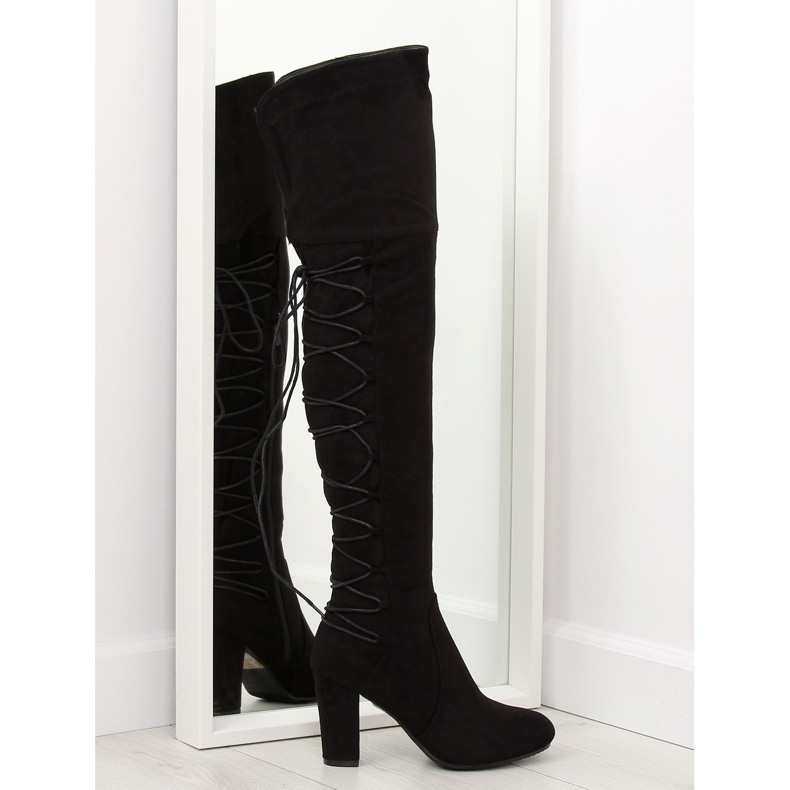 Botas negras de tacón B34H-HB negro Botas negras de tacón B34H-HB negro