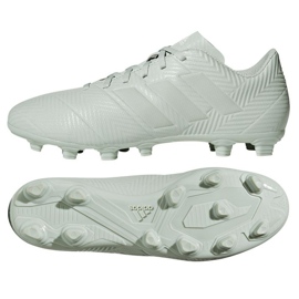 Las botas de fútbol adidas Nemeziz 18.4 FxG M blanco