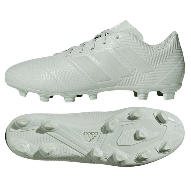 Las botas de fútbol adidas Nemeziz 18.4 FxG M blanco Las botas de fútbol adidas Nemeziz 18.4 FxG M blanco