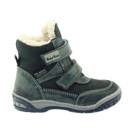 Botas de cuero con botas de membrana Bartuś gris