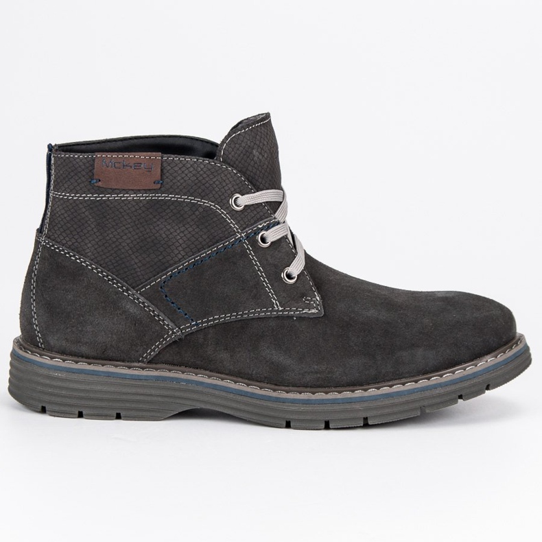 McKey Botas atadas de los hombres gris