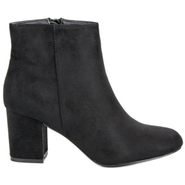 Mannika Botines de gamuza en una barra negro
