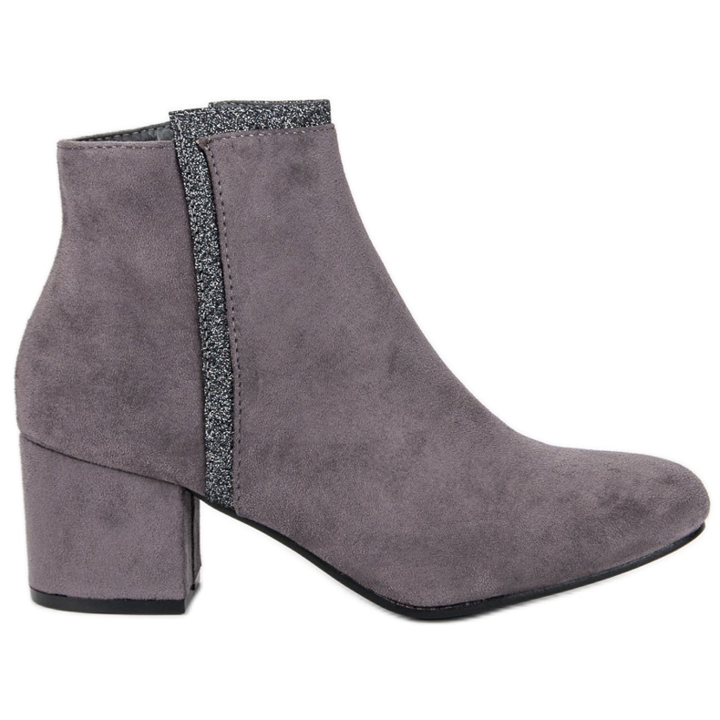 Comer Botas grises de tacón alto