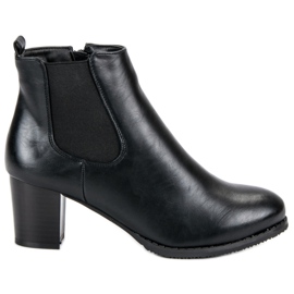 J. Star Botas de Jodhpur con tacones altos negro