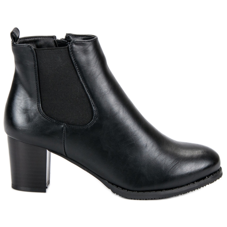 J. Star Botas de Jodhpur con tacones altos negro
