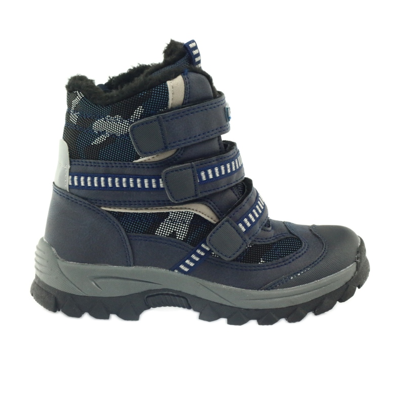American Club Botas americanas botines botas de invierno 87433 azul marino blanco negro American Club Botas americanas botines botas de invierno 87433 azul marino blanco negro