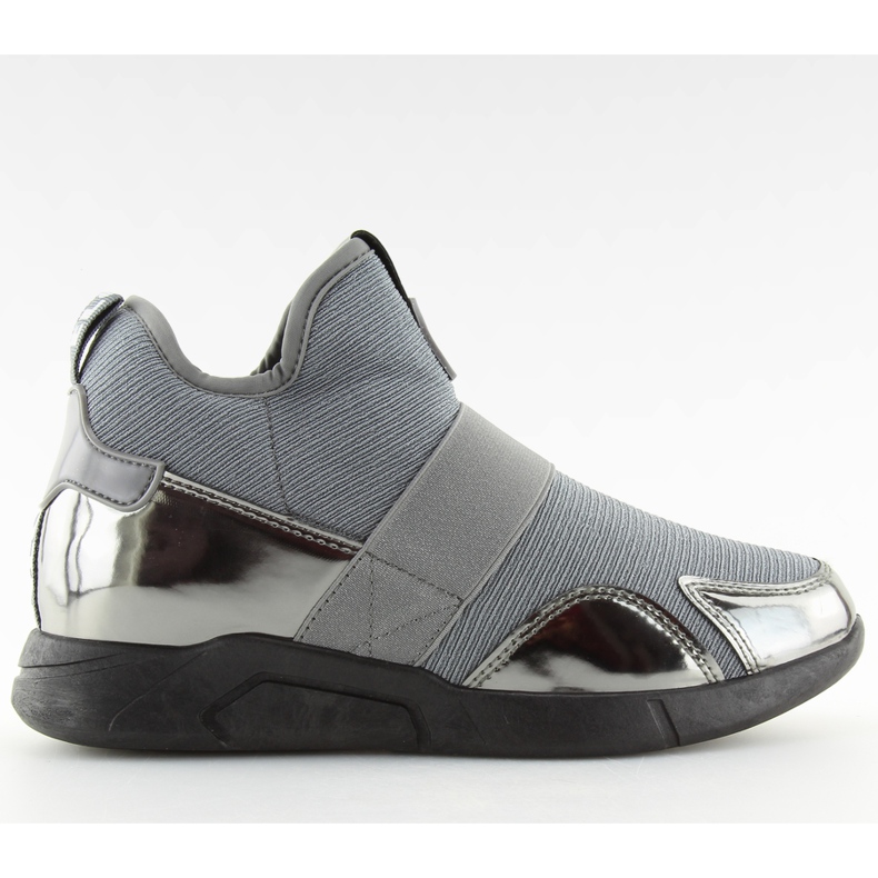 Gris NB227P Zapatos de tacón de cuña grises