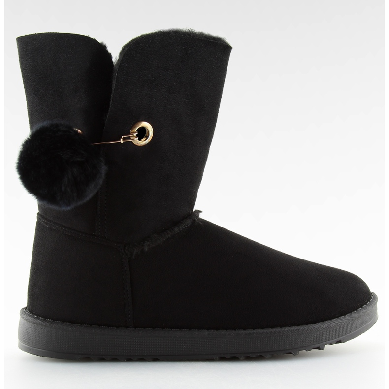 Emusy negro con pompón SP04P negro Emusy negro con pompón SP04P negro