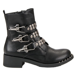 Sixth Sense Bota motociclista negra negro
