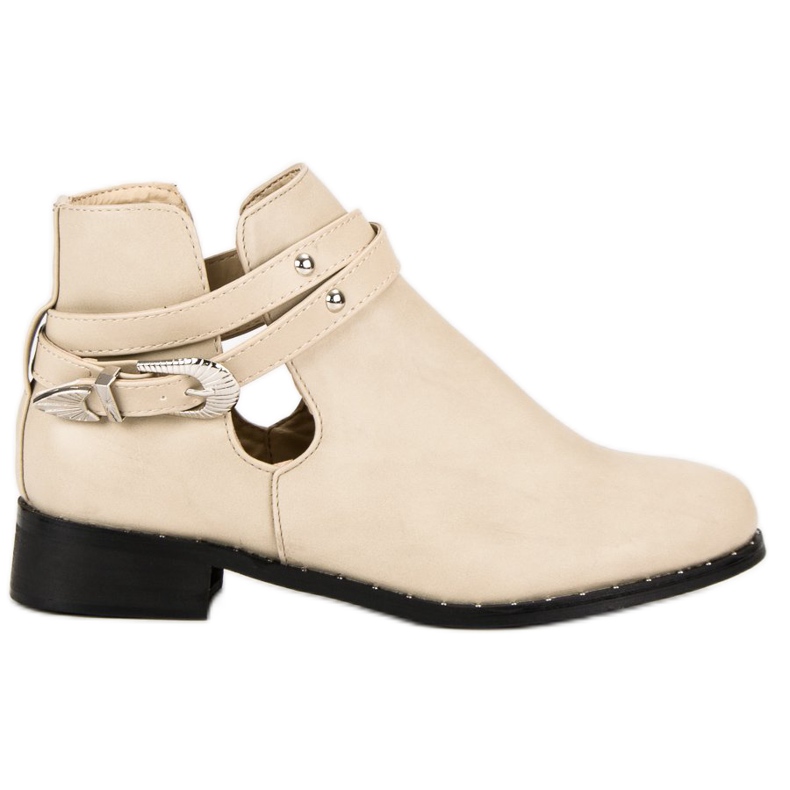 Botas de moda beige
