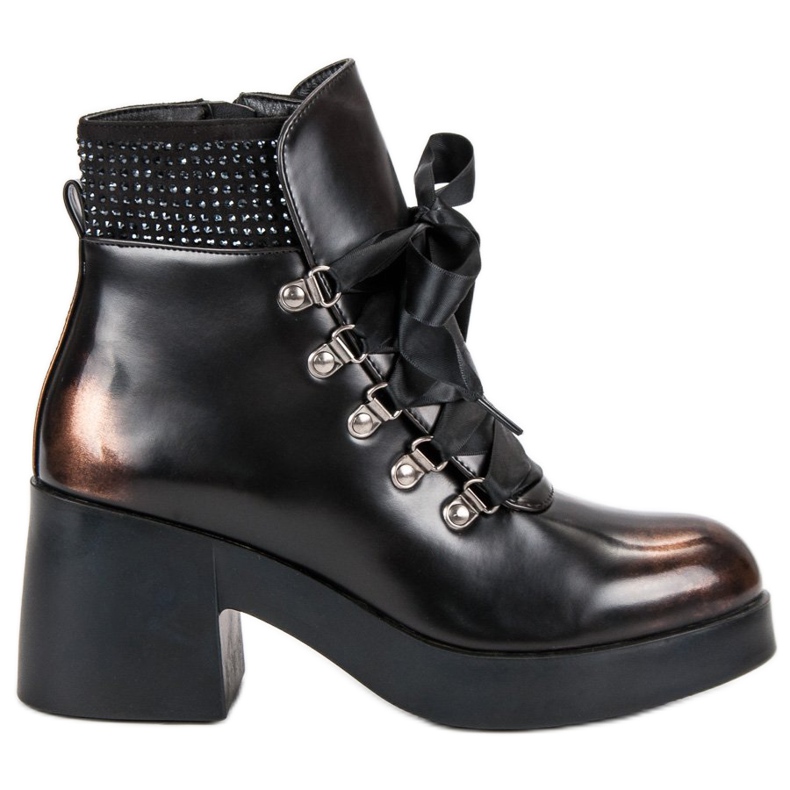 Super Me Botas de tacón de moda marrón