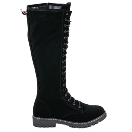 Seastar Botas con cordones de mujer negro