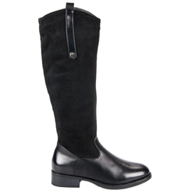 Botas negras clásicas negro