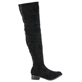 Seastar Botas de muslo de ante negras negro