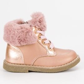American Club Botines americanos de las niñas rosado