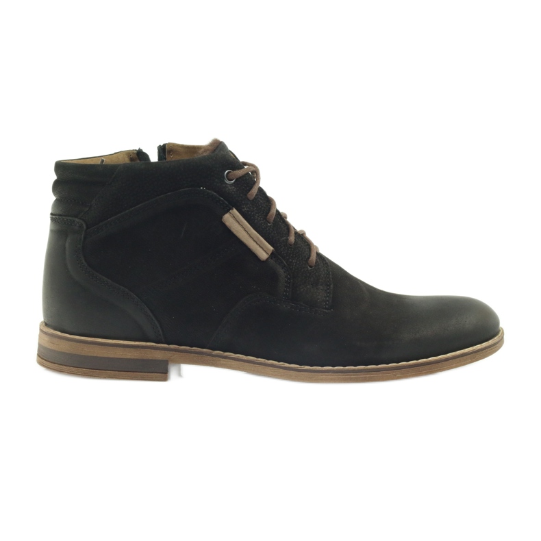 Riko boots Jodhpur boots zapatos de hombre con cremallera negro