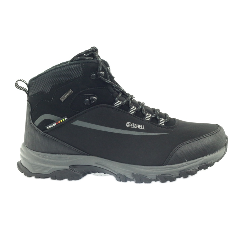 American Club Botas de invierno de trekking americanas con membrana negro