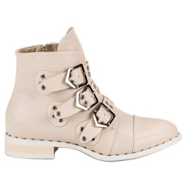 SDS Botas rock de mujer marrón