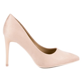 Tacones de ante marrón