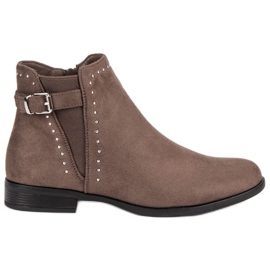 Super Me Botas bajas de otoño marrón Super Me Botas bajas de otoño marrón