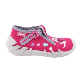 Calzado infantil befado 110P335 rosado gris