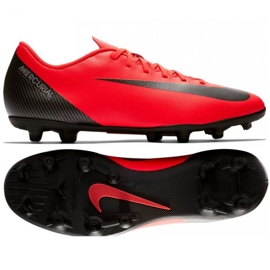 Calzado de fútbol Nike Mercurial Vapor 12 rojo