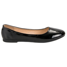 Top Shoes Bailarinas lacadas negro