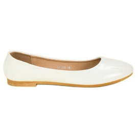 Top Shoes Bailarinas lacadas blanco