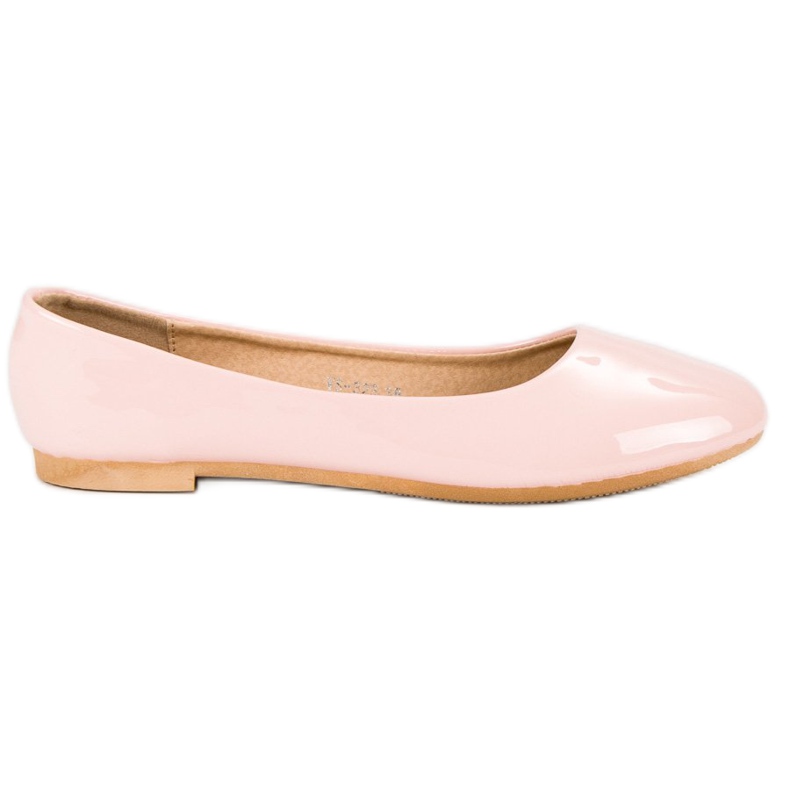 Top Shoes Bailarinas lacadas rosado