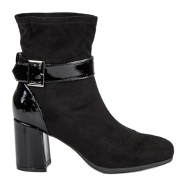 Kylie Botas elegantes de tacón alto negro