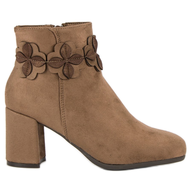 Kylie Botines de ante marrón