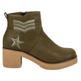 Kylie Botas militares de mujer verde