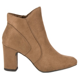 Kylie Botas de gamuza elegantes marrón