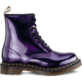 Dr. Martens Vegan 1460 Chrome Dark Purple Chrome Paint Metallic púrpura