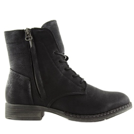Botas negras con cordones 6177 Black negro