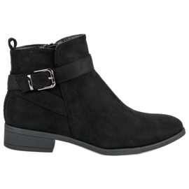 Top Shoes Botines clásicos con cremallera negro