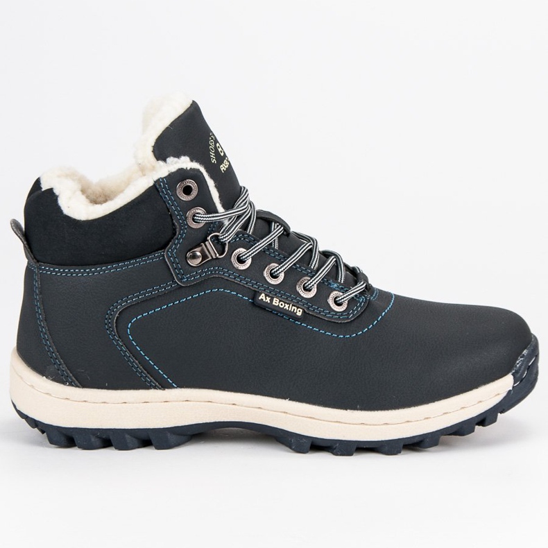 Ax Boxing Botas de los hombres calientes azul