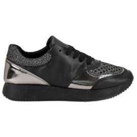 Zapatillas de moda negro