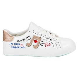Zapatillas blancas con estilo blanco