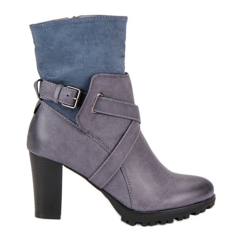 Sixth Sense Botas de moda en el poste. gris Sixth Sense Botas de moda en el poste. gris