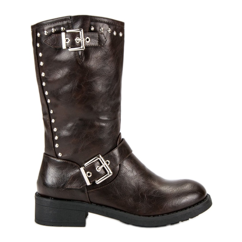 SDS Botas de trabajo alto marrón