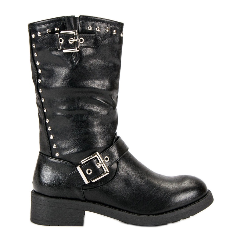 SDS Botas altas de trabajador negro
