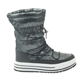 Botas de nieve deportivas con piel DK gris Botas de nieve deportivas con piel DK gris