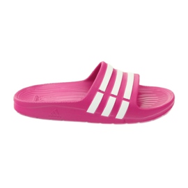 Zapatillas Adidas Duramo Slide K Jr G06797 blanco rosado