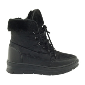 Botas de nieve deportivas con piel DK negro