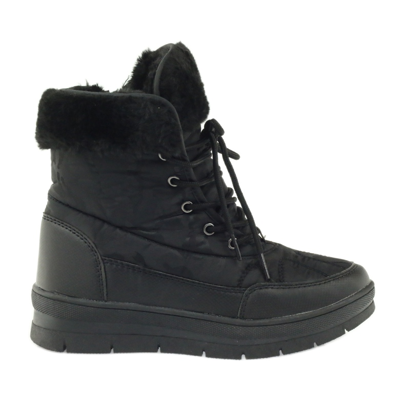 Botas de nieve deportivas con piel DK negro