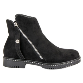 Queentina Cómodas botas de otoño negro