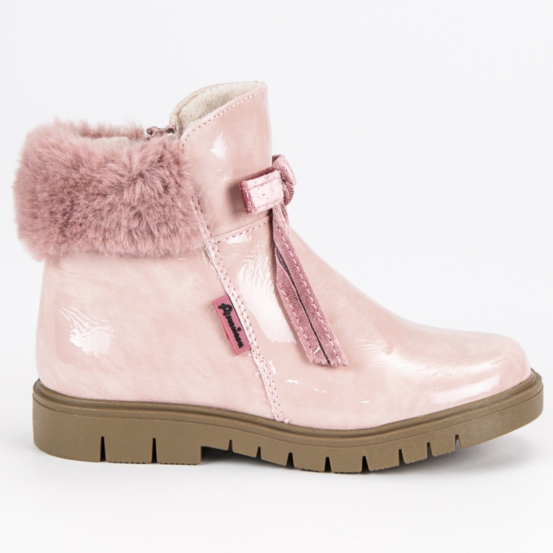 American Club Botas americanas barnizadas rosa rosado