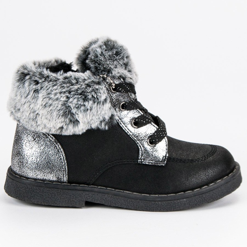 American Club Botines de mujer americano. negro