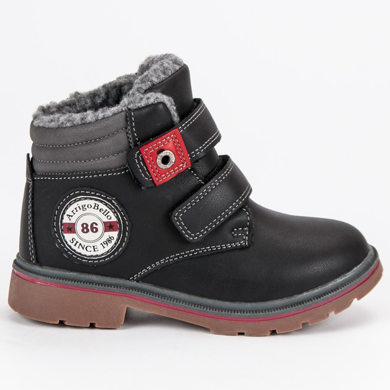Arrigo Bello Pantalones de velcro negro
